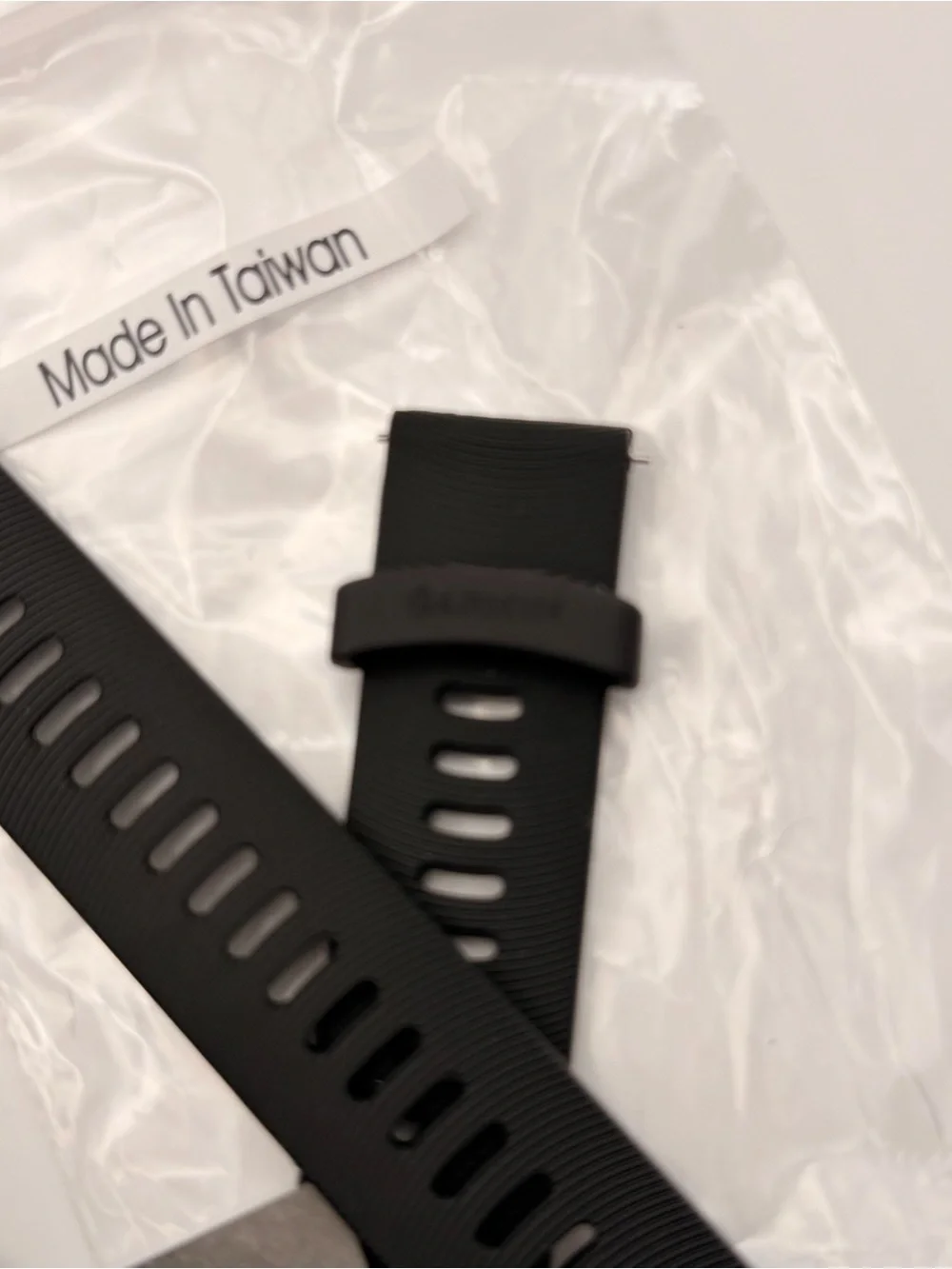Garmin Quick Release Bands 22 mm Silicone‎ Black with Slate Hardware